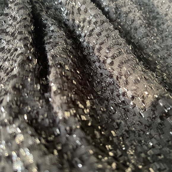 MICHAEL Michael Kors Black Silk Blend Sequin Flare Skirt Women's Size 8 - Picture 13 of 13